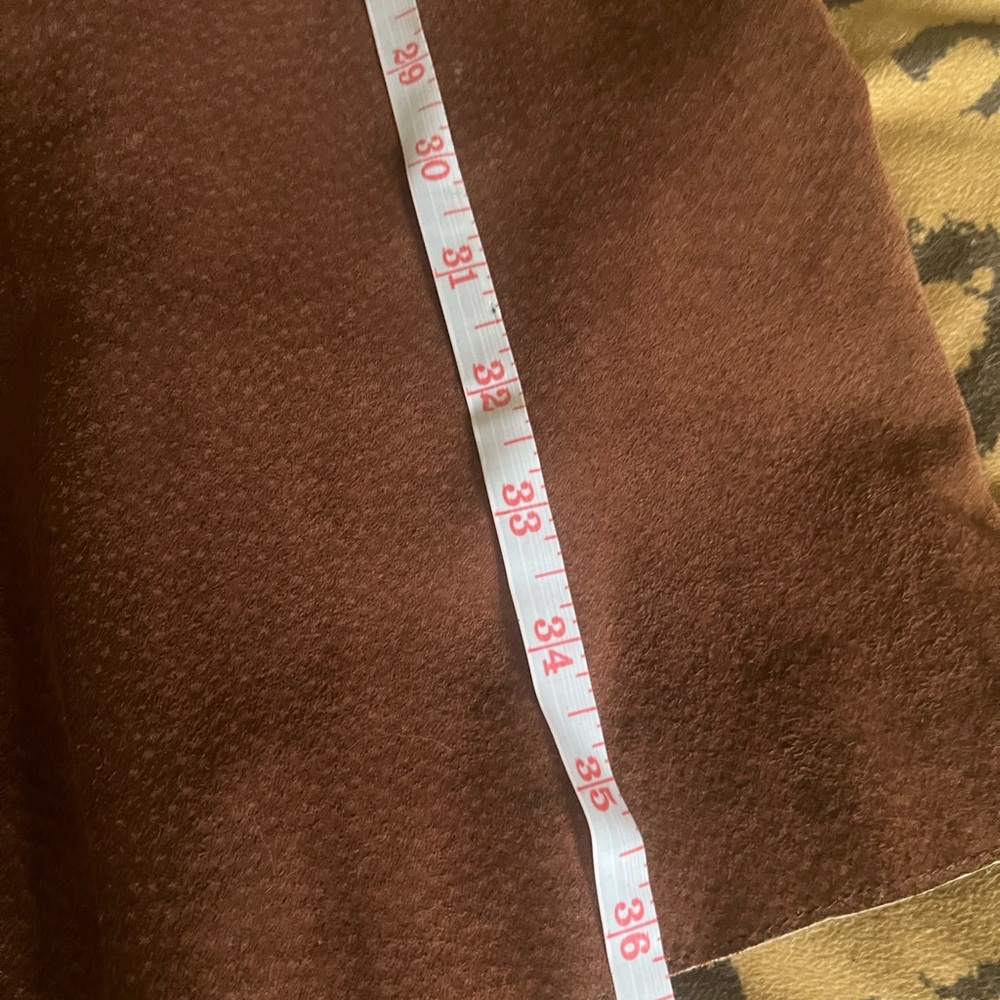 Chestnut Vintage Suede Trench Coat - Picture 3 of 9
